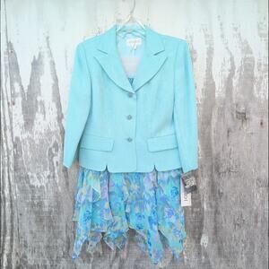 Vintage Studio I NWT (2) Piece Blazer/Skirt Fairy Hankie Hem Easter Women's 8